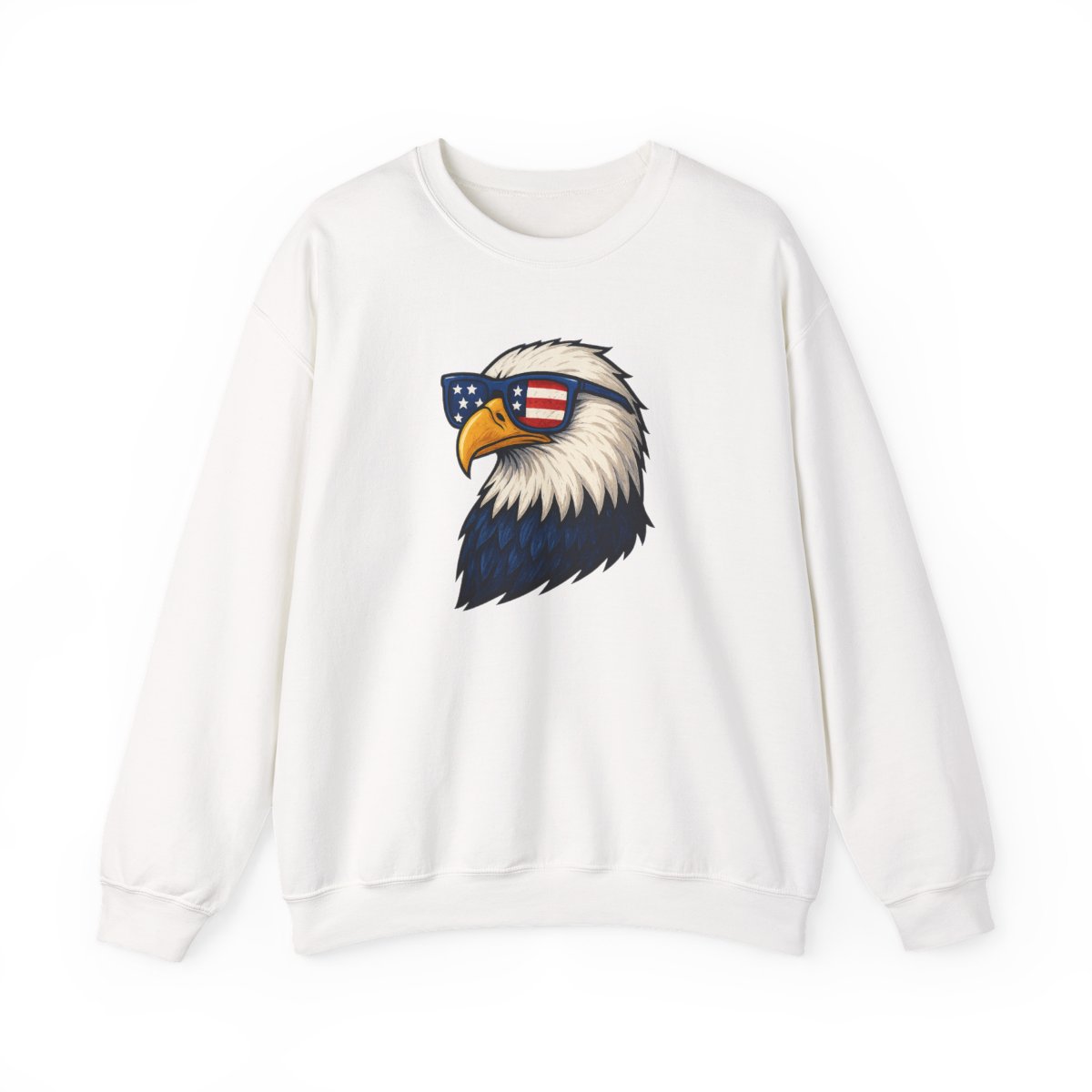 Patriotic Bald Eagle USA Sunglasses Sweatshirt