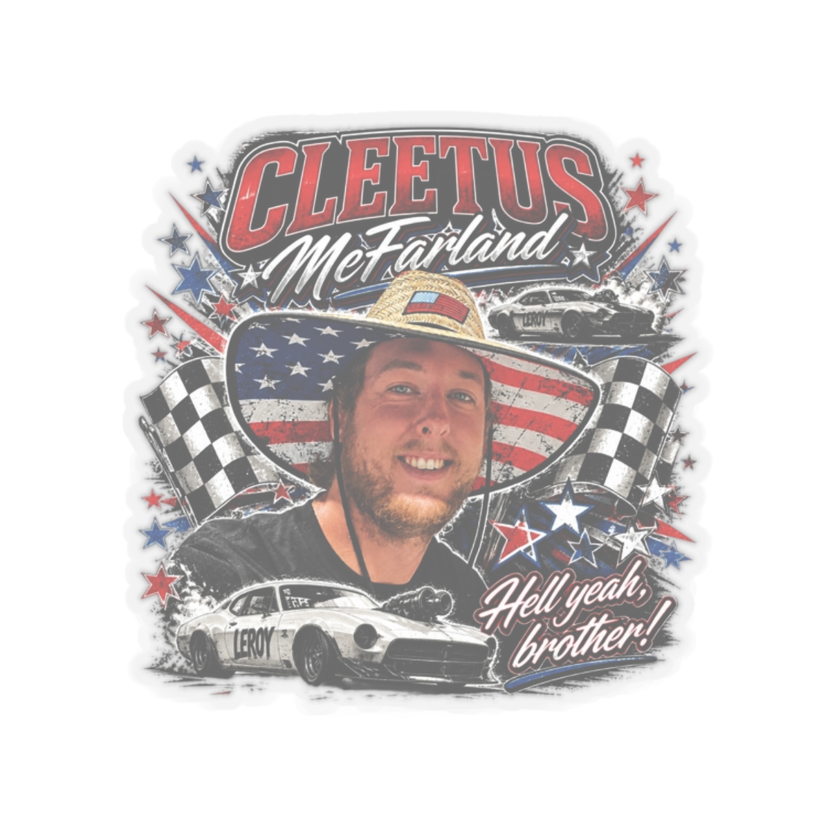 Cleetus McFarland "Leroy" Sticker